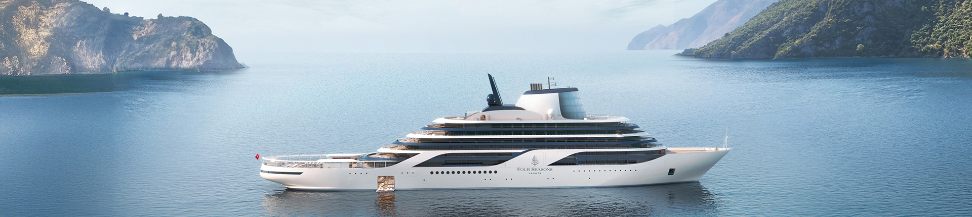 Four Seasons Yachts ship in the Mediterranean