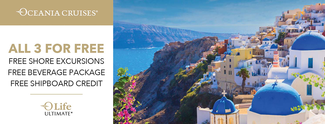 Oceania Cruises | OLife Ultimate - All 3 for Free