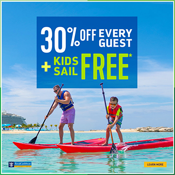 Royal Caribbean International | 30% off Every Guest and Kids Sail Free