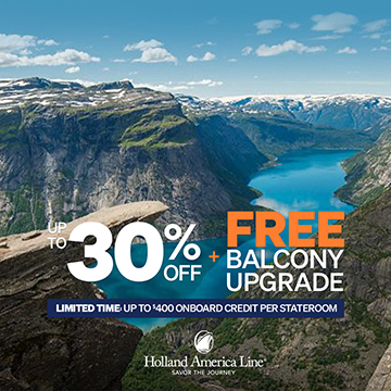 Holland America Line | Time of Your Life Sale