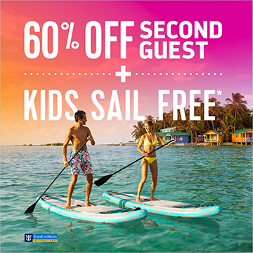 Royal Caribbean International | 60% off Second Guests + Kids Sail Free