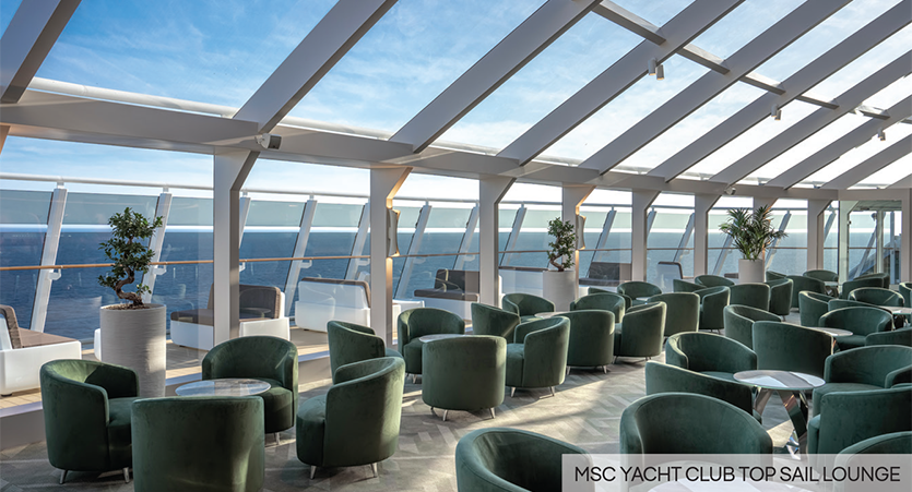 MSC Yacht Club Top Sail Lounge