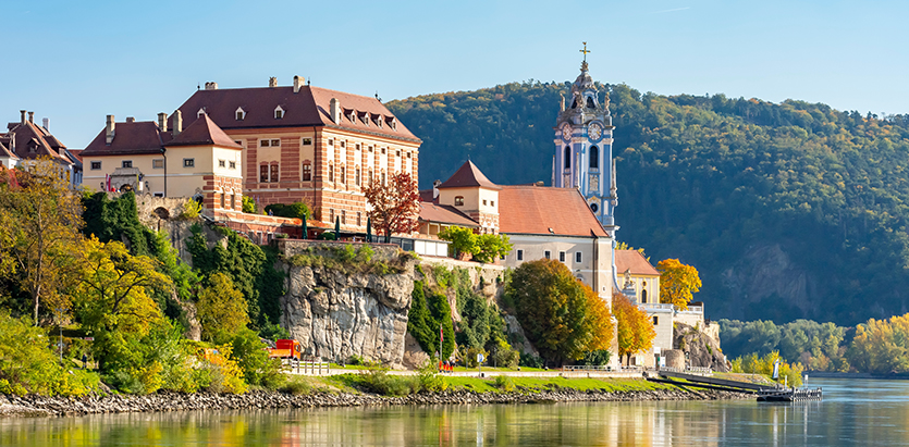 Durnstein town in Wachau Valley, Austria.