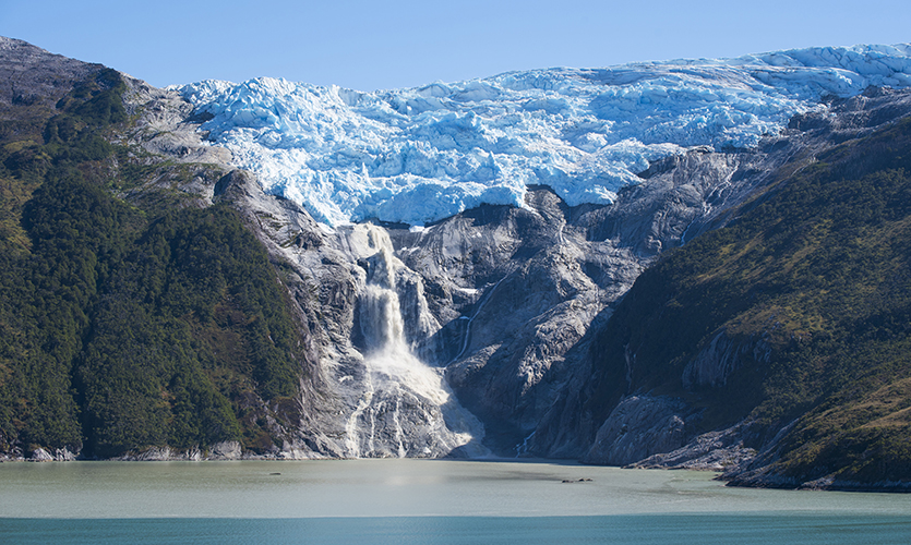 Glacier in the Beagle Channel