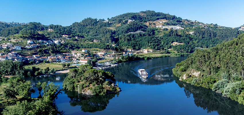 AmaVida river cruise ship in Portugal.