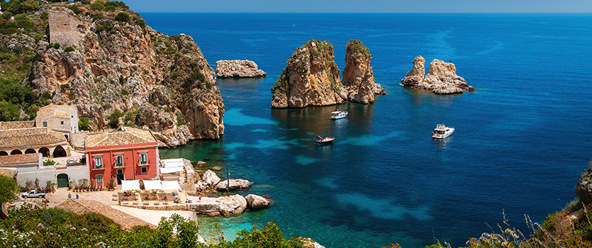Private villa on the coast of Sicily, Italy